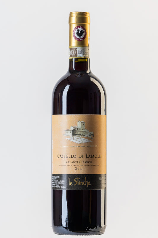 vino tinto italiano, Fattoria castello di lamole, chianti classico 2017, ideal para carnes rojas, envíos a todo México
