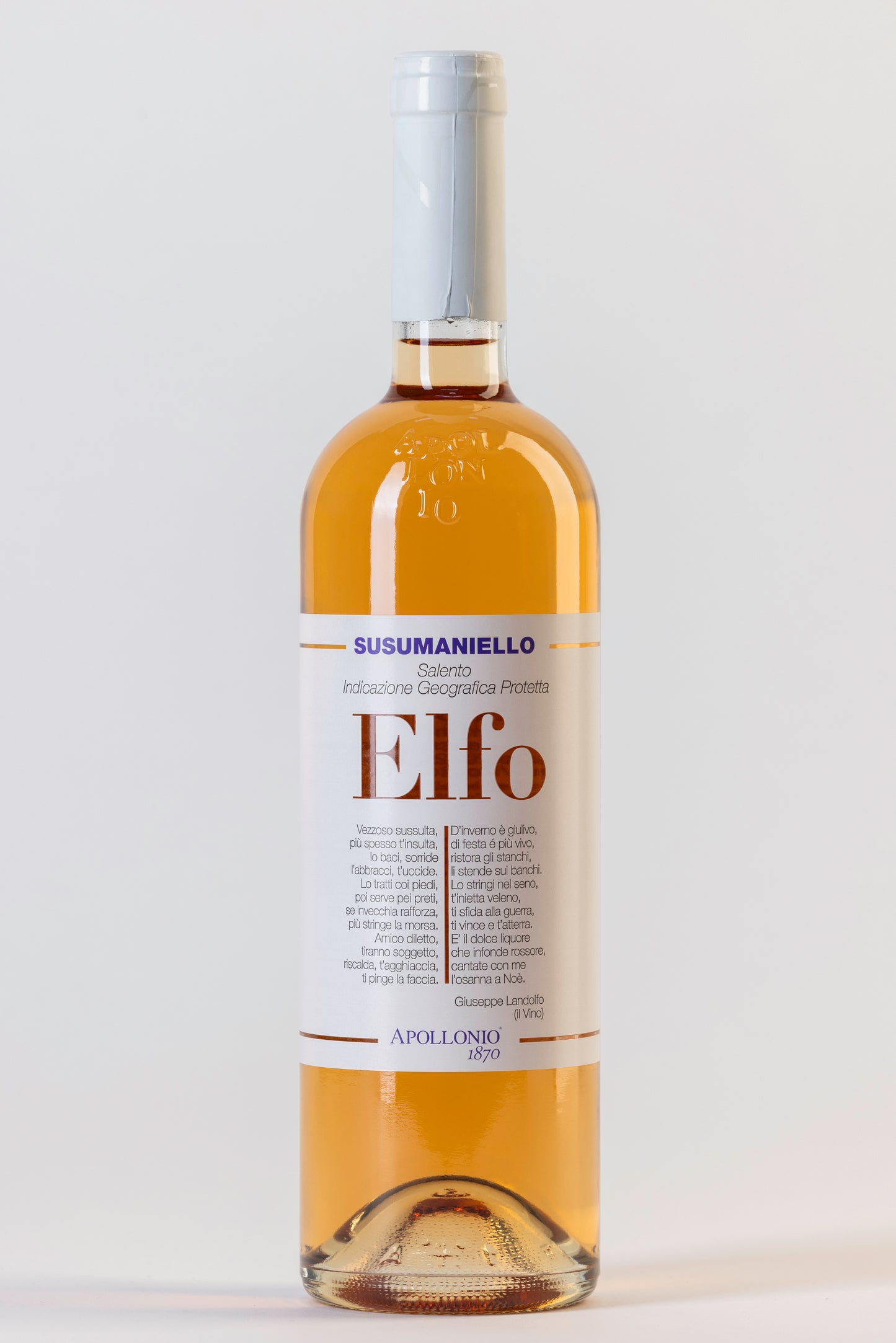 vino rosado de italia, Elfo susumaniello 2023, ideal de aperitivo, envíos a todo México