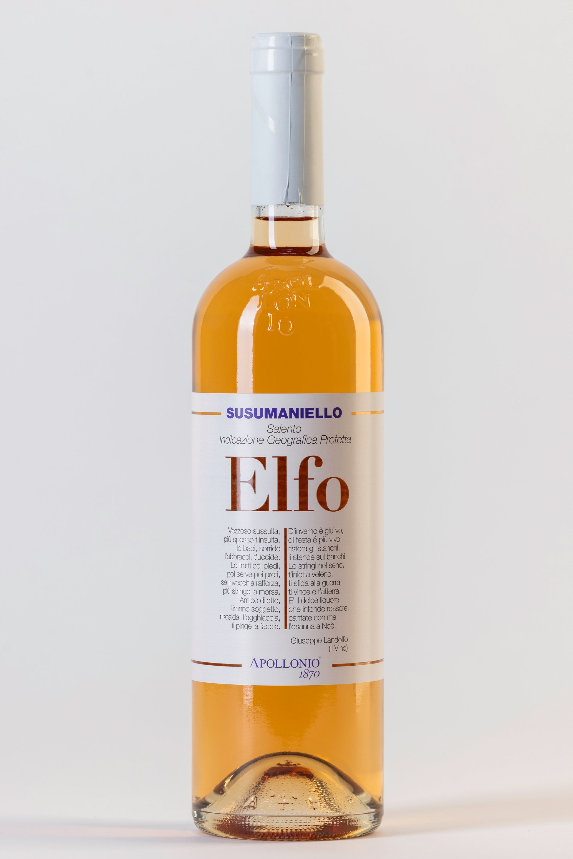 vino rosado de italia, Elfo susumaniello 2023, ideal de aperitivo, envíos a todo México