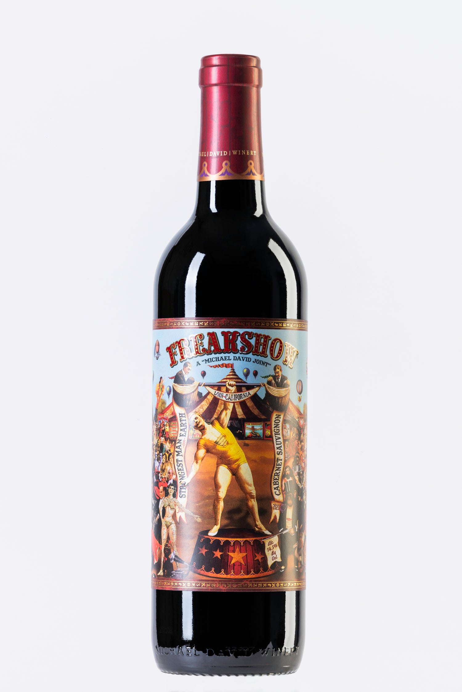 vino tinto de estados unidos, bodega michael david, freakshow cabernet sauvignon 2020, envíos a todo méxico