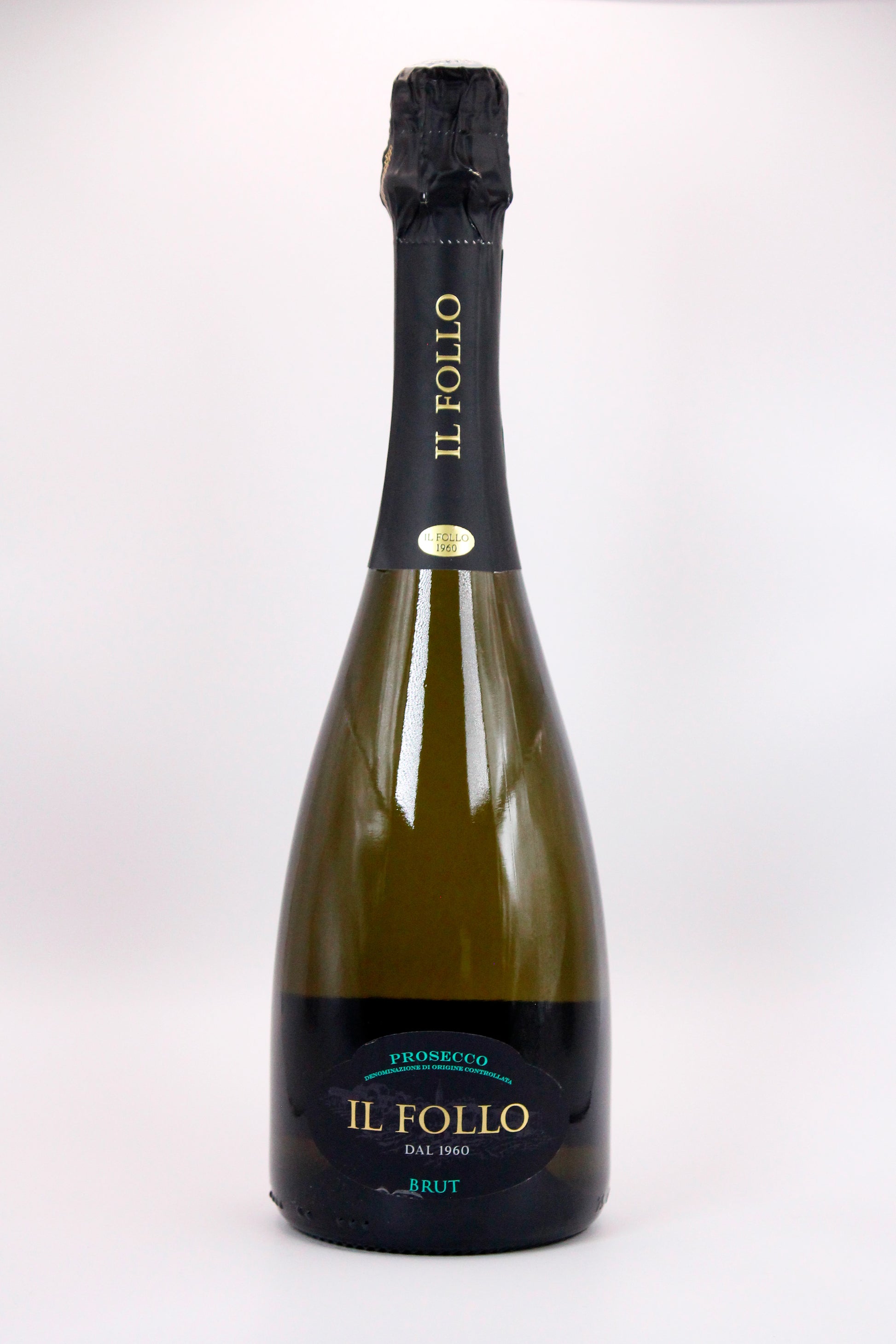 Vino espumoso de italia, Prosecco di Valdobbiadene Brut Il Follo, ideal como aperitivo o par mariscos, envíos a todo México.