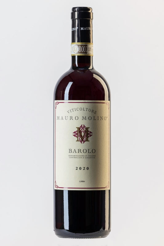 vino tinto italiano, mauro molino barolo 2020, ideal para pastas con carnes, envíos a todo México