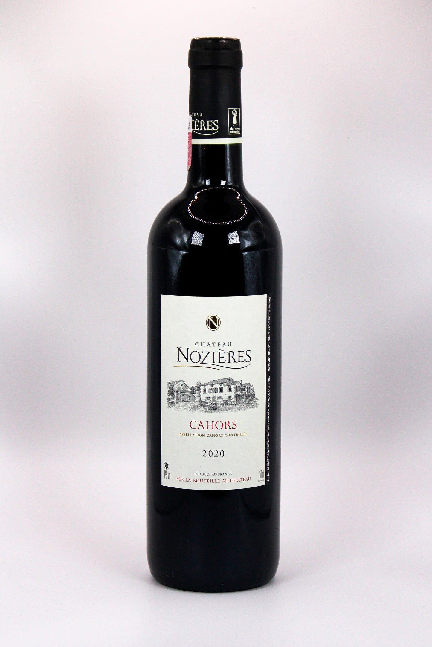 Vino tinto de Francia, Moliere Chateau Nozieres 2020, ideal para carnes rojas asadas, envíos a todo México