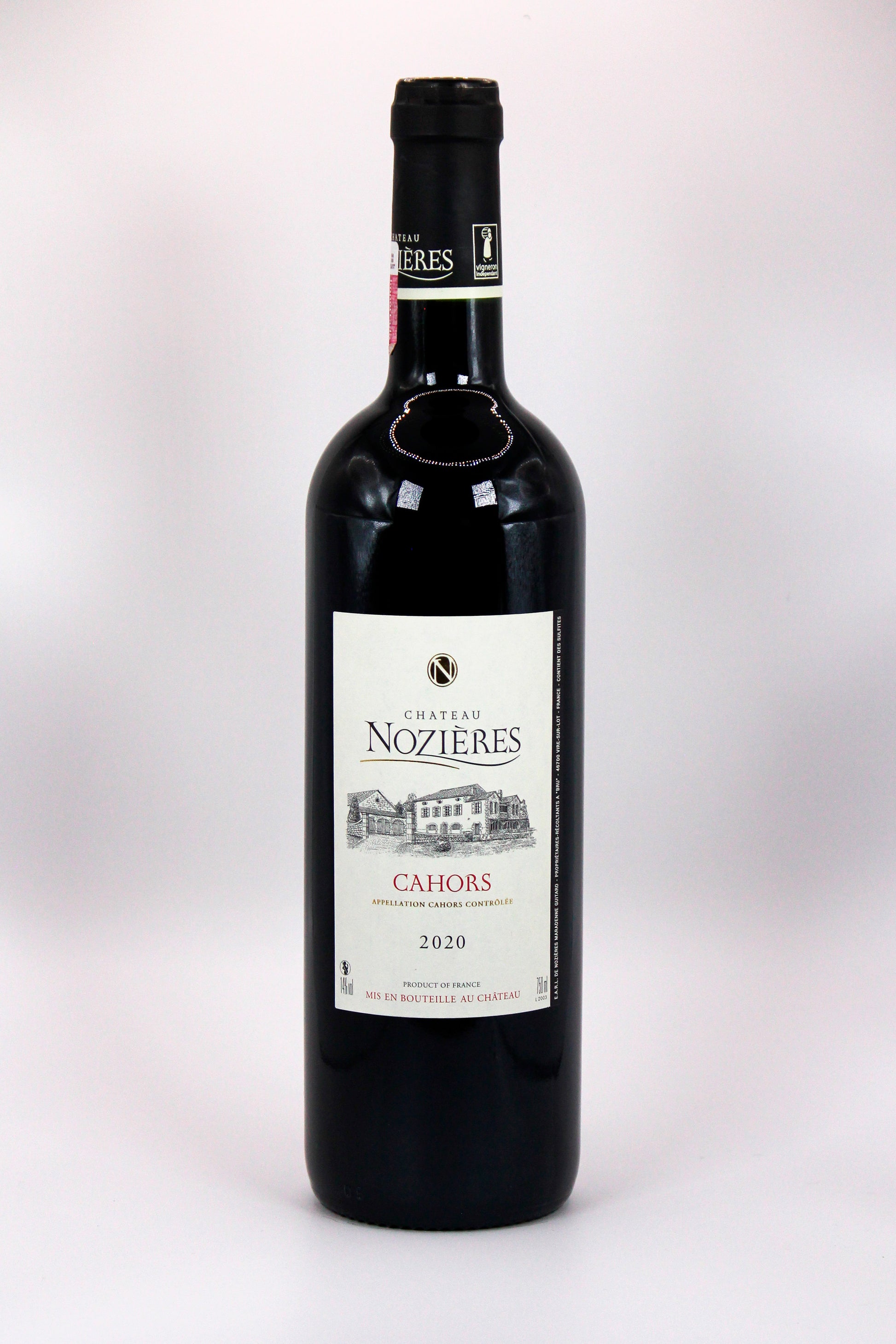 Vino tinto de Francia, Moliere Chateau Nozieres 2020, ideal para carnes rojas asadas, envíos a todo México