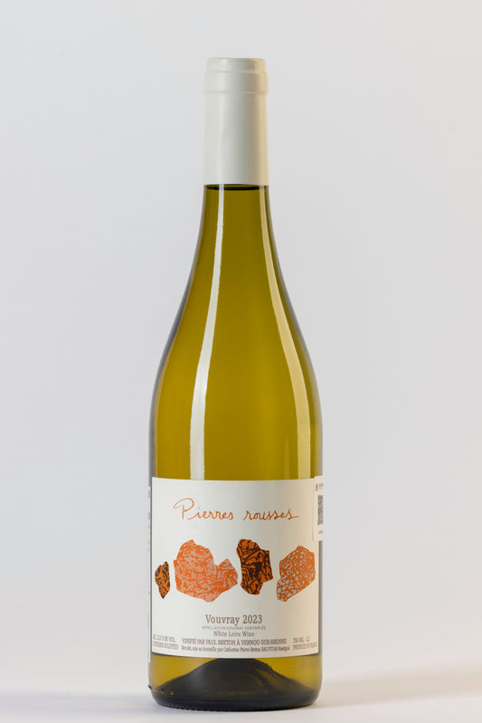 Vino blanco frances, Bodega Domaine Breton, Pierre Rousses 2023, ideal para acompañar con sushi, envíos a todo México