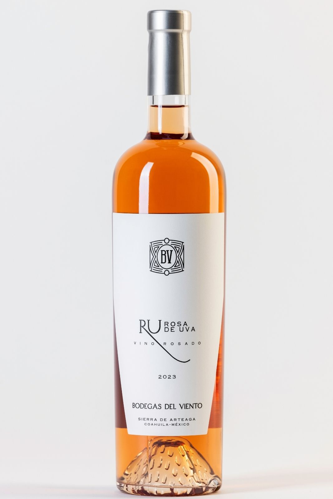vino rosado de México, bodegas del viento, RU Rosa de uva 2023, ideal para carnes frías, envíos a todo México