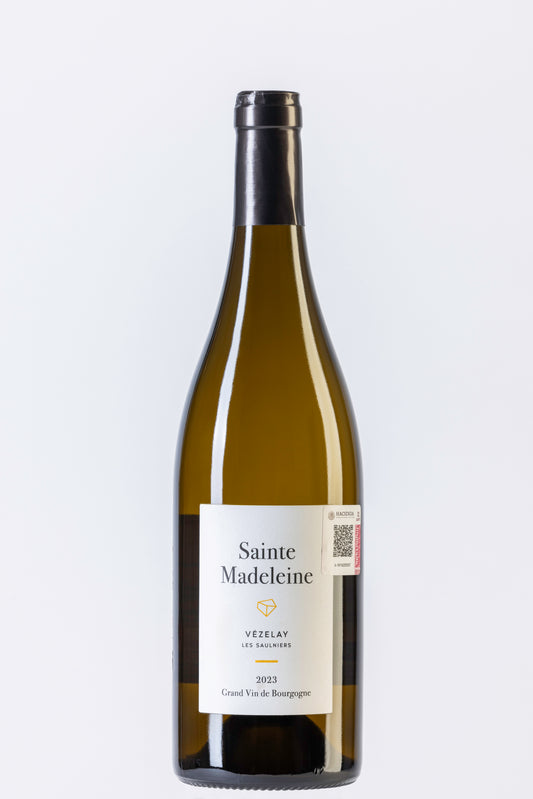 Vino blanco frances, bodega Domaine Sainte Madeleine, Vézelay Les Sauliners 2023, ideal para mariscos, envíos a todo México