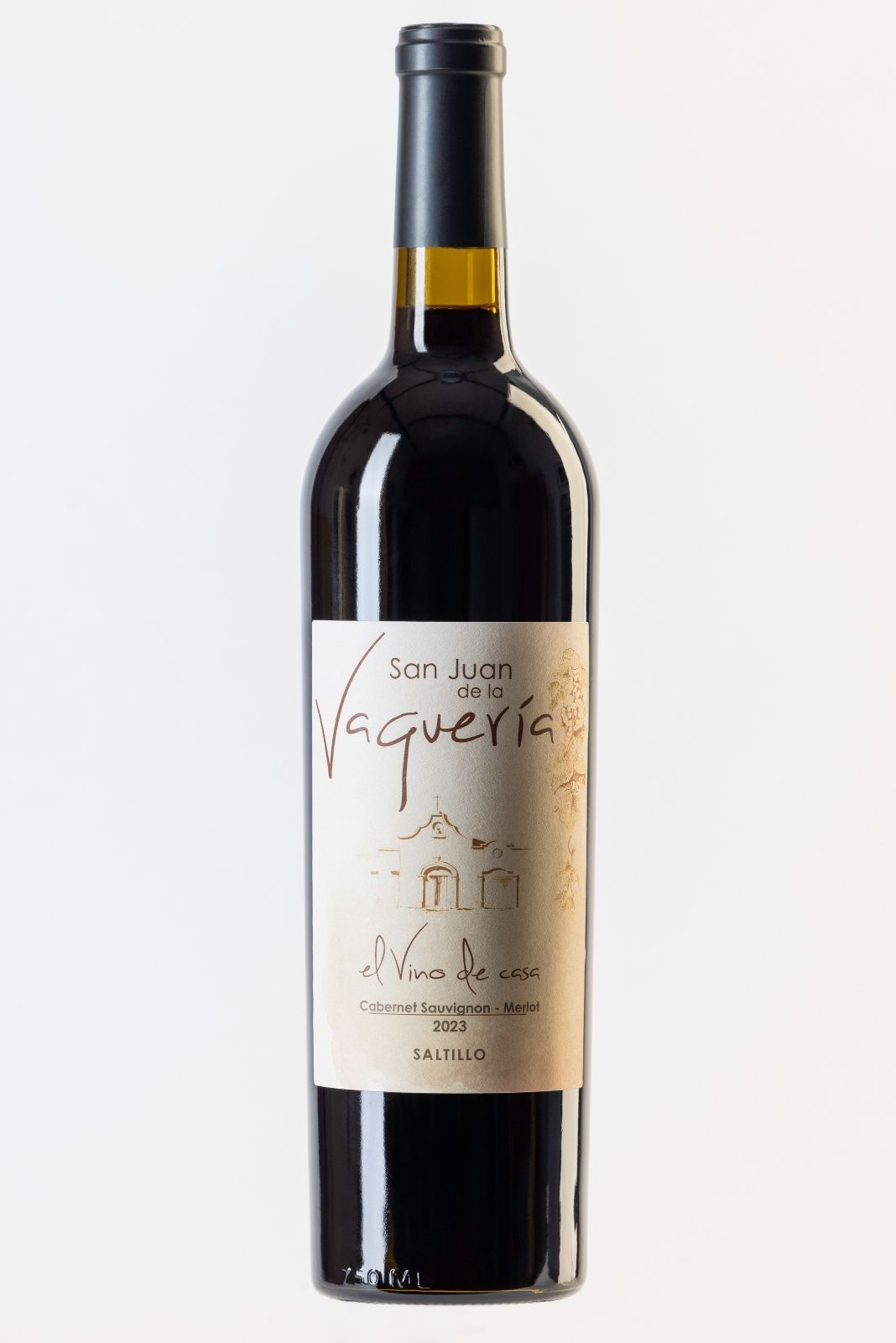 vino tinto mexicano, Bodega san juan de la vaquería, tinto de la casa 2023, ideal para postres con chocolate, envíos a todo México